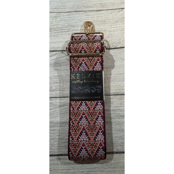 Kedzie Handbags - NEW KEDZIE Embroidered Interchangeable Bag Strap 2" Guitar Crossbody Chevron GH1